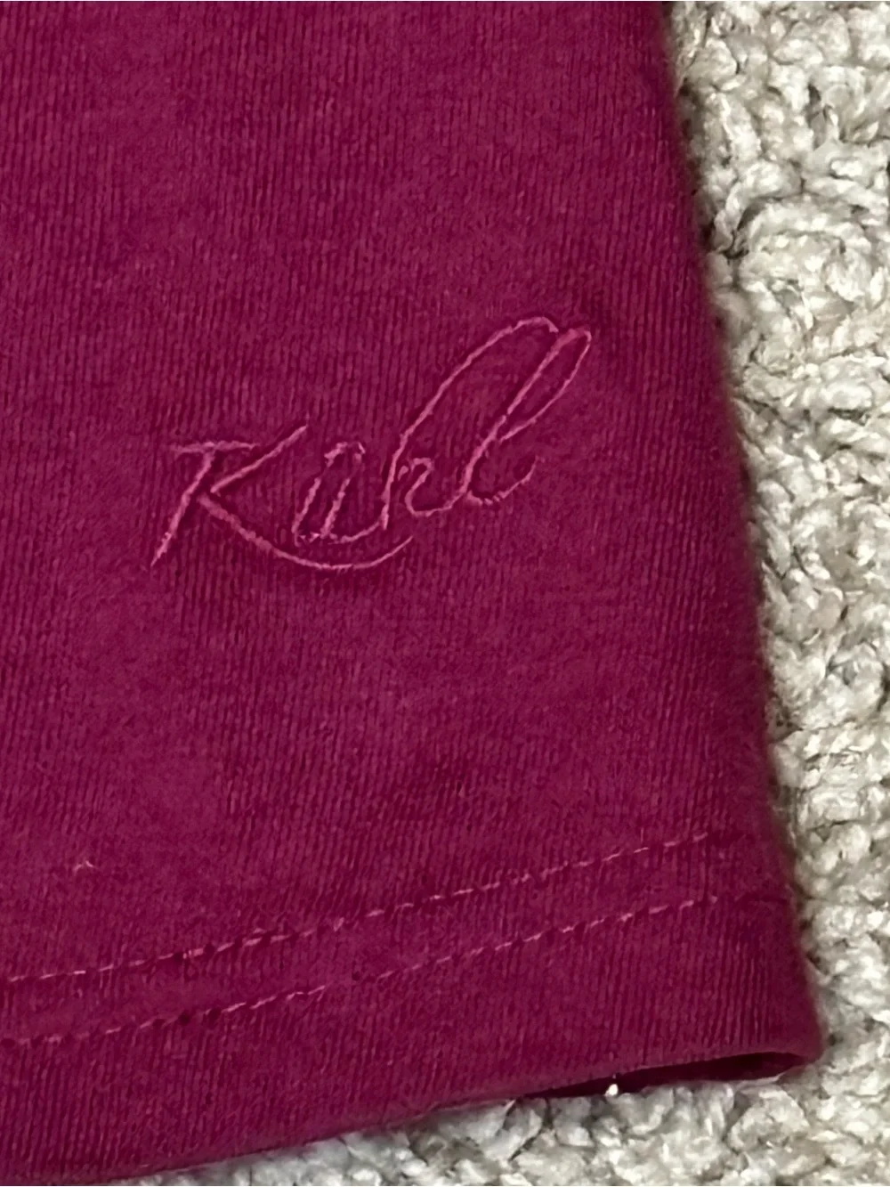 Kuhl Women’s Burgundy Full-Zip Jacket size Large organic cotton hike outdoors